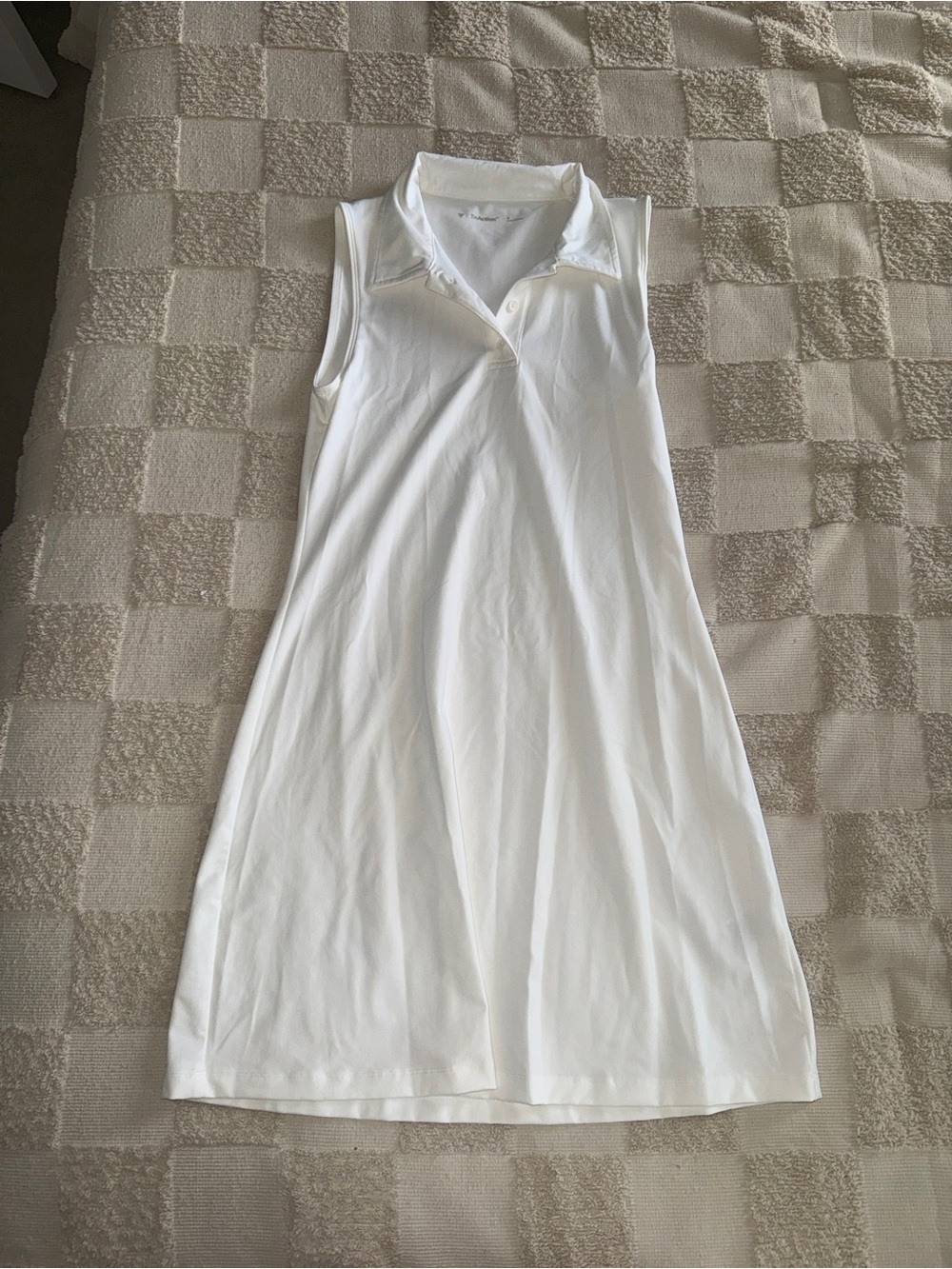 TNAction Aritzia White Sleeveless Polo Mini Dress Tennis Golf Athletic Small